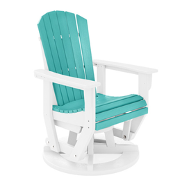 SFTSG2-ST-GU St. Simons Swivel Glider Chair in Stone Mt. Grey/Gulf Shores Teal