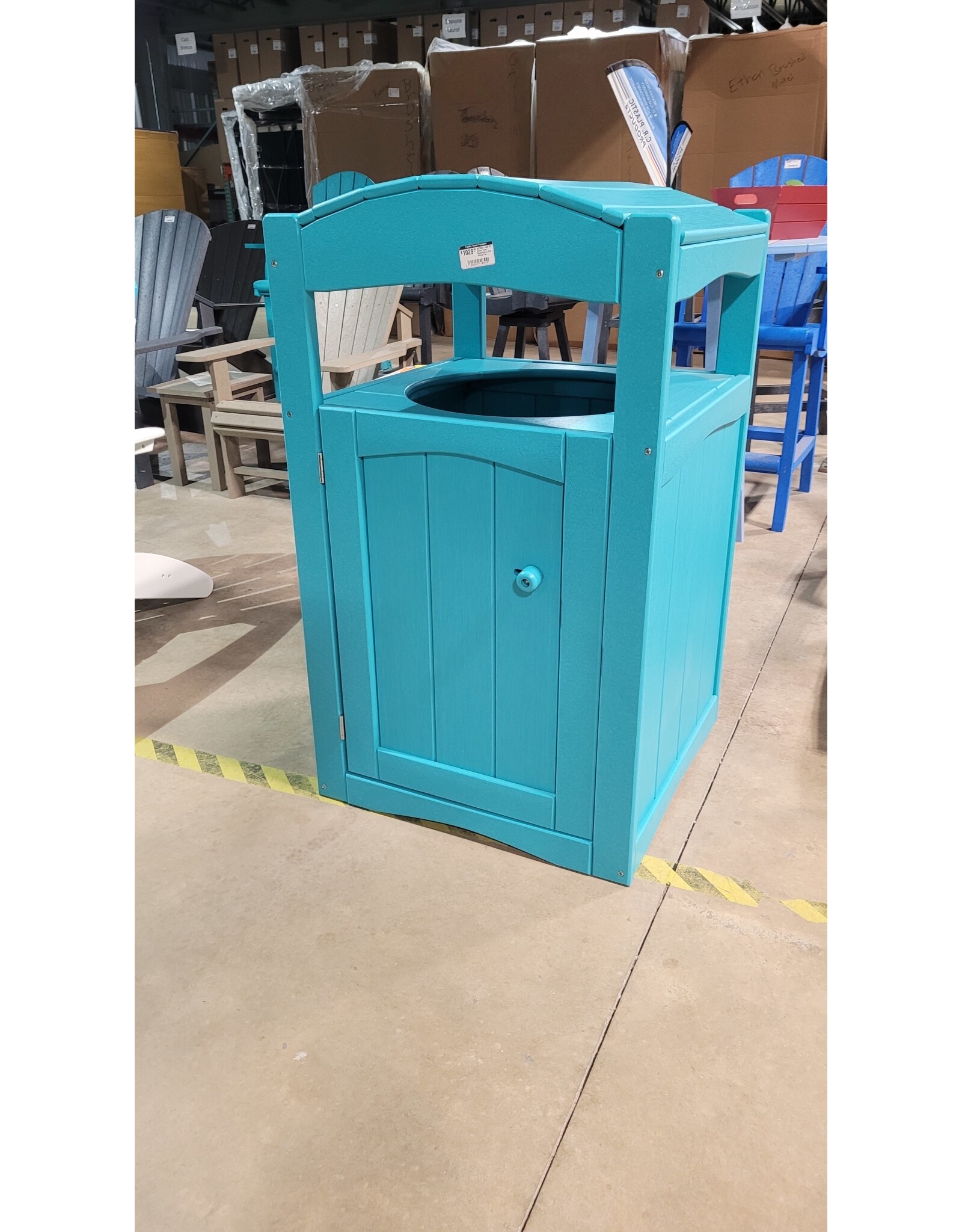 SPTRA01-GST 32 Gallon Trash Receptacle in Gulf Shores Teal