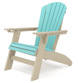 SCA001-2TGS St. Simons Curved Back Adirondack Chair in Tybee and Gulf Shores