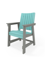 CAL001-2HGS Callaway Dining Chair in Heron Grey/ Gulf Shores Teal