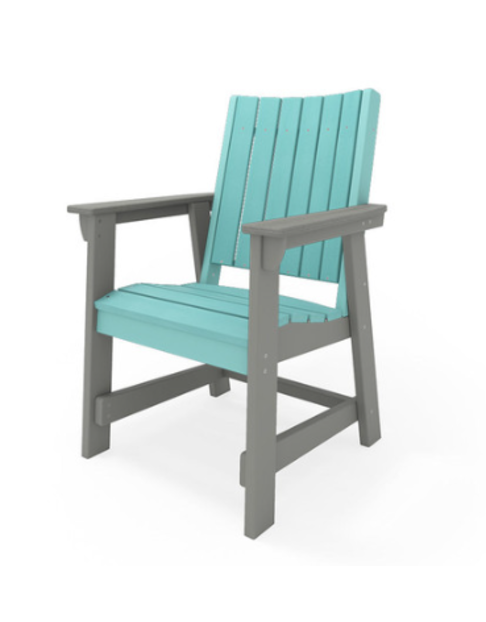 CAL001-2HGS Callaway Dining Chair in Heron Grey/ Gulf Shores Teal