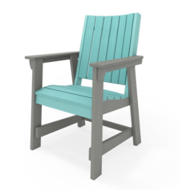 CAL001-2HGS Callaway Dining Chair in Heron Grey/ Gulf Shores Teal