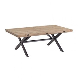 Elements T680-100 Callista Cocktail Table Beach/Natural Metal