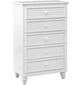 Cottage Creek 5141-0150 Sunset White 5 Drawer Chest