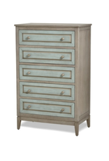 Seawinds B29935-GRN/GREY  Sanibel 5 Drawer Chest Green/Grey Finish