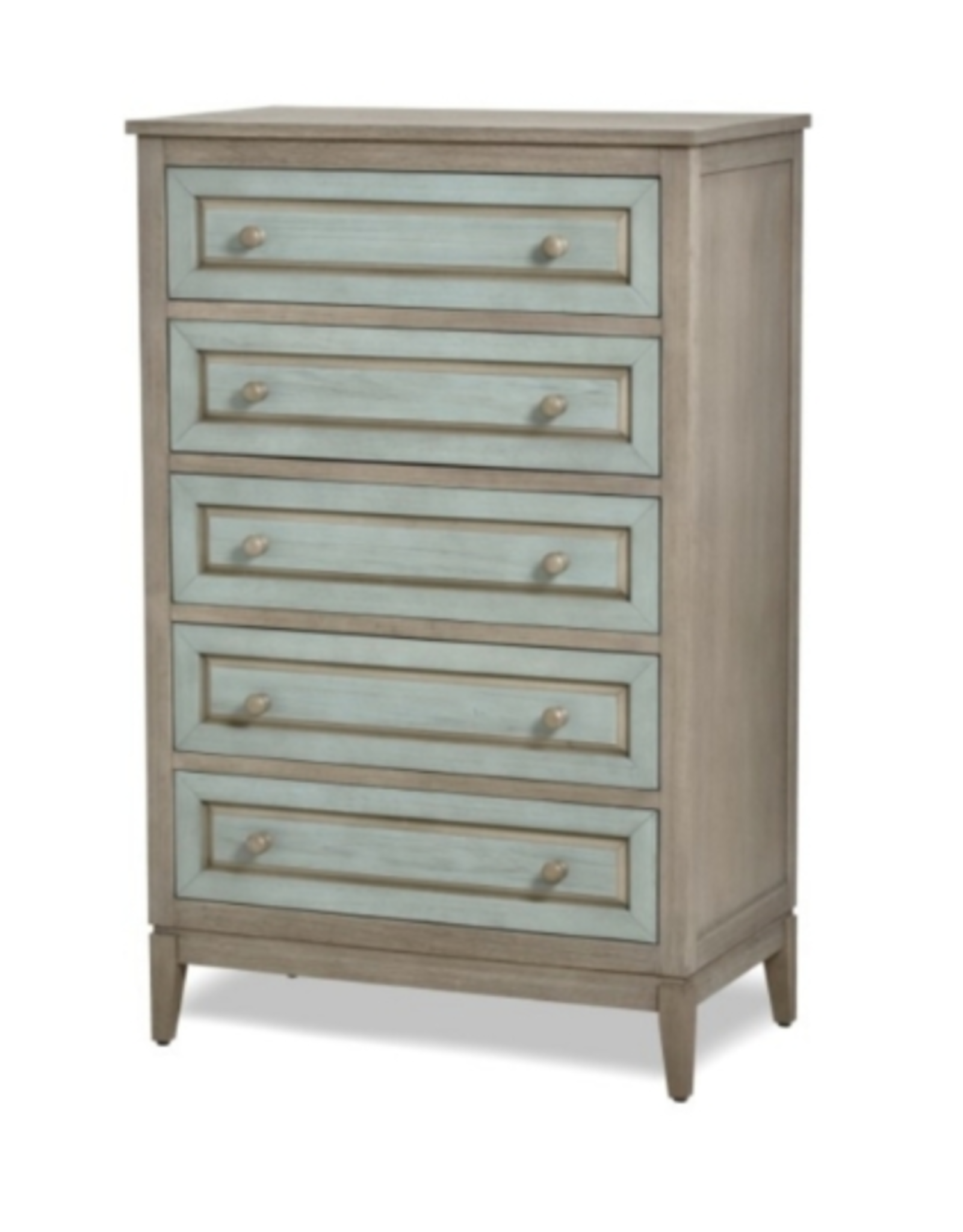 Seawinds B29935-GRN/GREY  Sanibel 5 Drawer Chest Green/Grey Finish