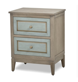 Seawinds B29932-GRN/GREY  Sanibel 2 Drawer Nightstand Green/Grey Finish