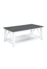 OT05-16C Surrey Coffee Table in Heather Gray and White