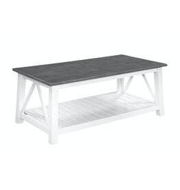 OT05-16C Surrey Coffee Table in Heather Gray and White