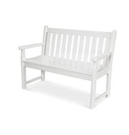 Polywood TGB48WH Traditional Garden 48" Bench in White