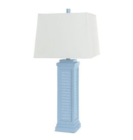 LUX Lighting Group LUX-3925-BLUE-USB 32" Blue Table Lamp w/ USB