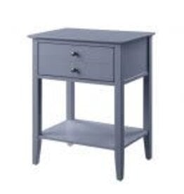 97743 Grardor USB Side Table Gray