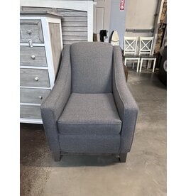 2070R Club Chair Charcoal 21553C - Riverloom leg