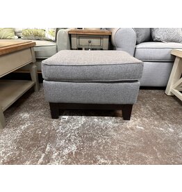 0020E Ottoman w/ Charcoal Fabric 21553