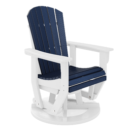 SFTSG2-DE-PA St. Simons Swivel Glider Chair in Destin White/Patriot Blue