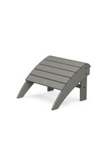 Polywood OT600GY Vineyard Curveback  Adirondack Ottoman in Slate Grey