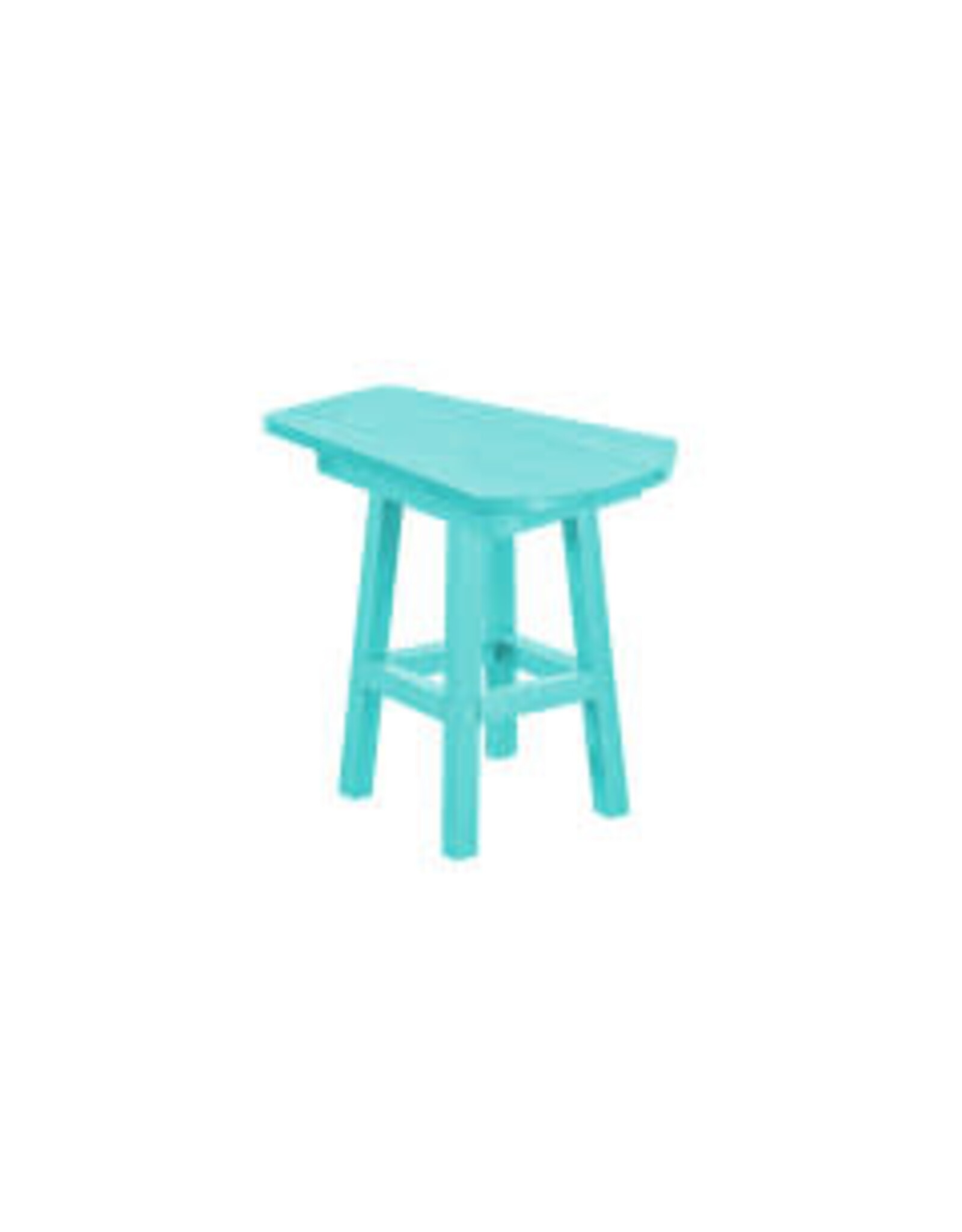 CR Plastic T07-09 Pub Side Table in Turquoise