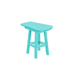 CR Plastic T07-09 Pub Side Table in Turquoise