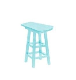 CR Plastic T07-11 Pub Side Table in Aqua