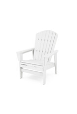 Polywood ADU810WH Nautical Grand Upright Adirondack Chair in White