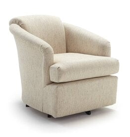 2567-1 Swivel Glider Chair w/ Linen 21657B