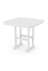 Polywood NCRT44WH Nautical 44" Counter Table in White