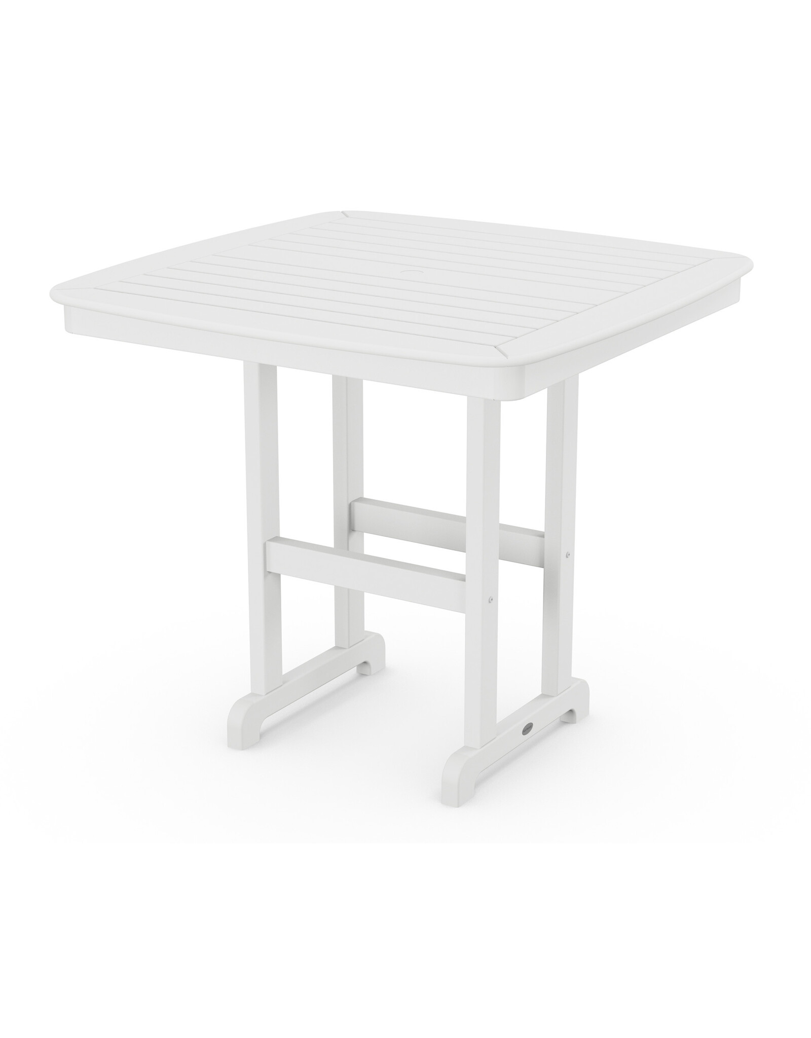 Polywood NCRT44WH Nautical 44" Counter Table in White