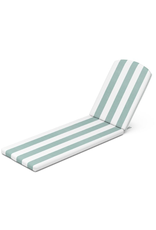 Polywood XPWF0004-164891 Chaise Cushion in Cabana Stripe Glacier Spa