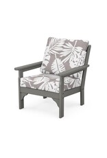 Polywood GN23GY Vineyard Deep Seating Chair Grey / Leaf Grey Mist