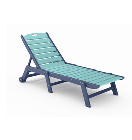 SCAL002-PA-GU Flat Armless Chaise Lounge in Patriot and Gulf Shores