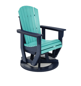 SFTSG2-PA-GU St. Simons Swivel Glider Chair in Patriot and Gulf Shores