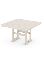 Polywood PLR85-T2L1SA Nautical Trestle 59" Counter Table Sand