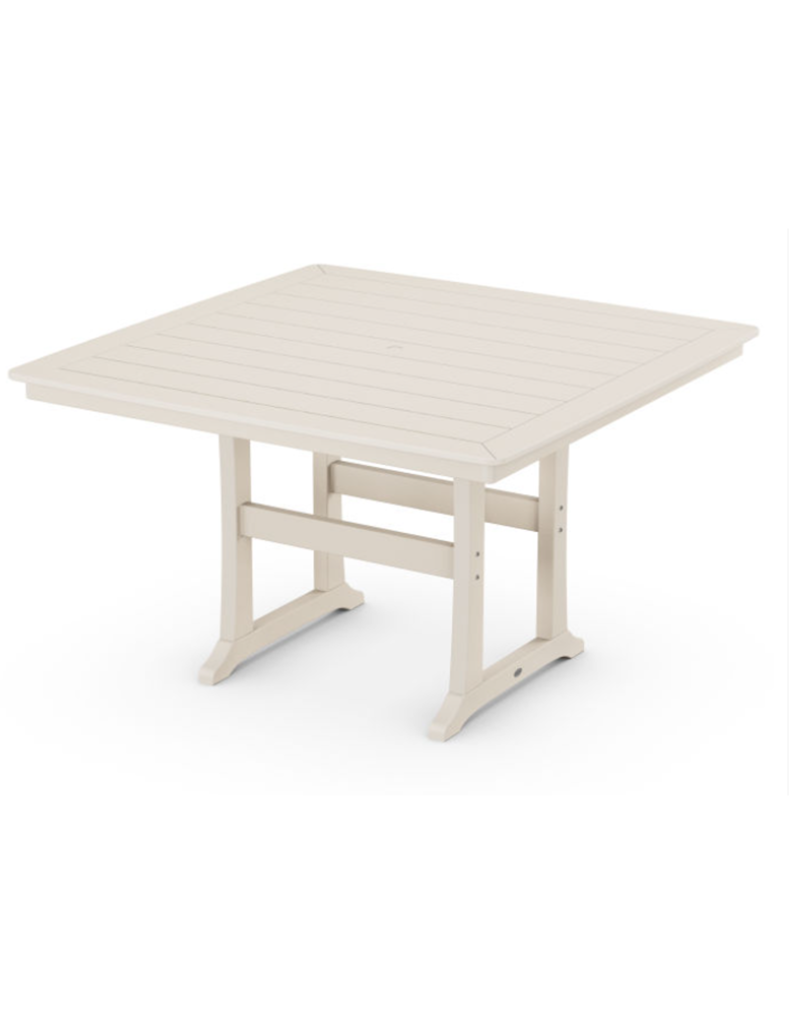 Polywood PLR85-T2L1SA Nautical Trestle 59" Counter Table Sand