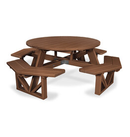 Polywood PH53TE Park 53" Octagon Table Teak