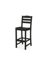 Polywood TD102BL La Casa Bar Side Chair Black