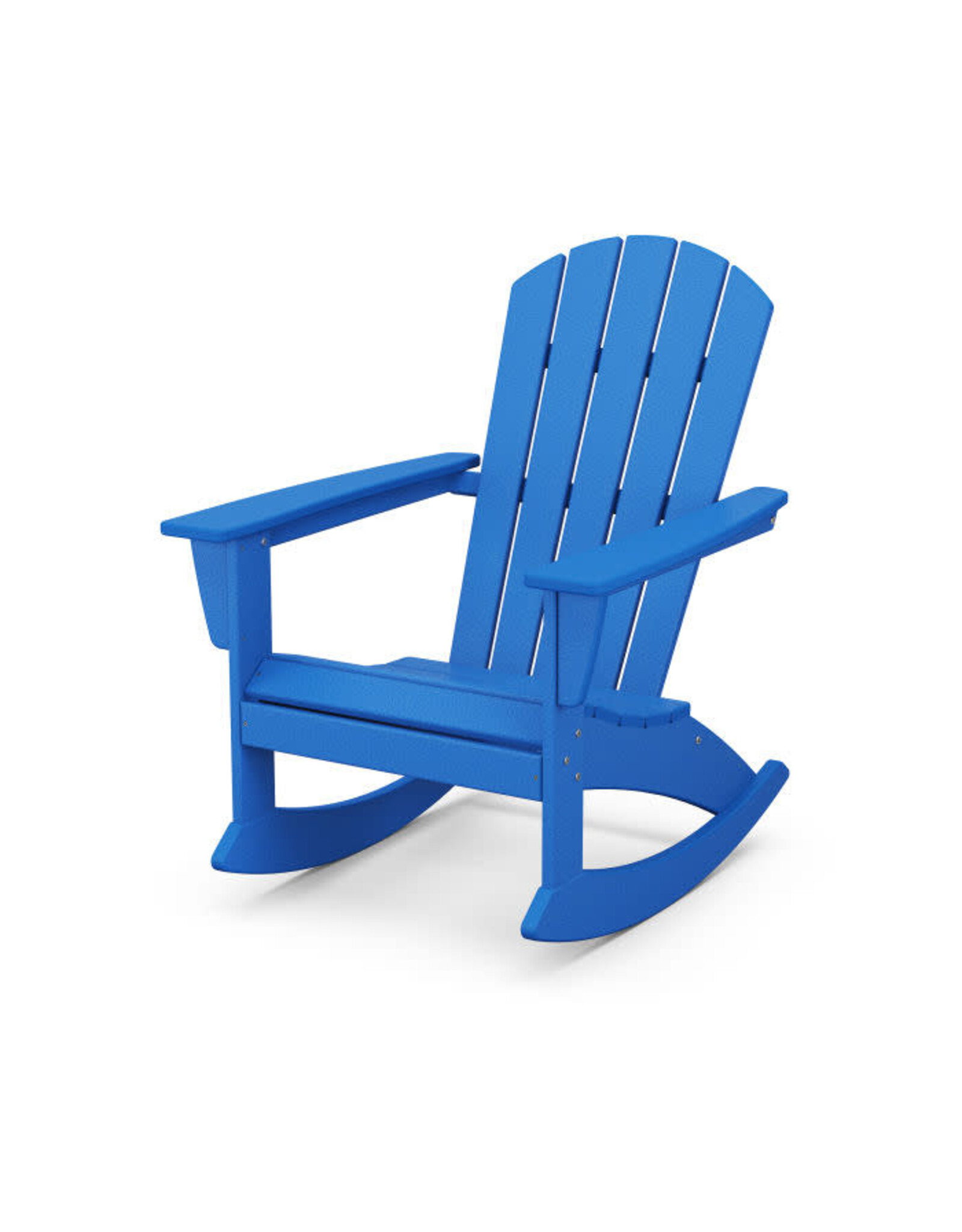 Polywood ADR410PB Nautical Adirondack Rocking Chair Pacific Blue