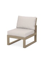 Polywood 4601CV-VSH Modular Armless Chair in Vintage Finish Vintage Sahara