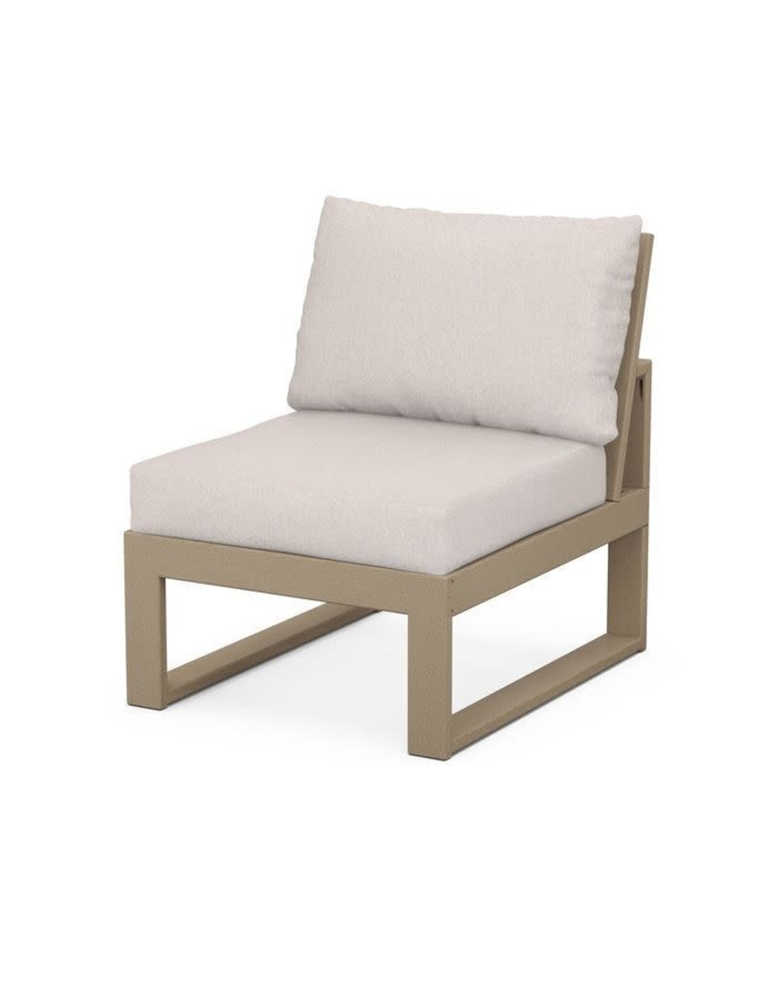 Polywood 4601CV-VSH Modular Armless Chair in Vintage Finish Vintage Sahara