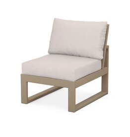 Polywood 4601CV-VSH Modular Armless Chair in Vintage Finish Vintage Sahara