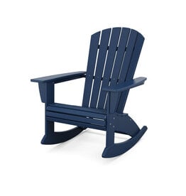 Polywood ADR610NV Nautical Curveback Adirondack Rocking Chair Navy