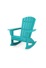 Polywood ADR610AR Nautical Curveback Adirondack Rocking Chair Aruba