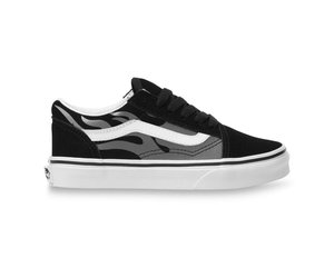 Boys vans with flames cheap