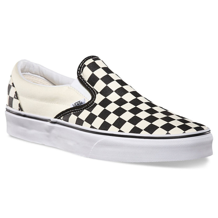 Vans Checkerboard Classic Slip-On | Black/White
