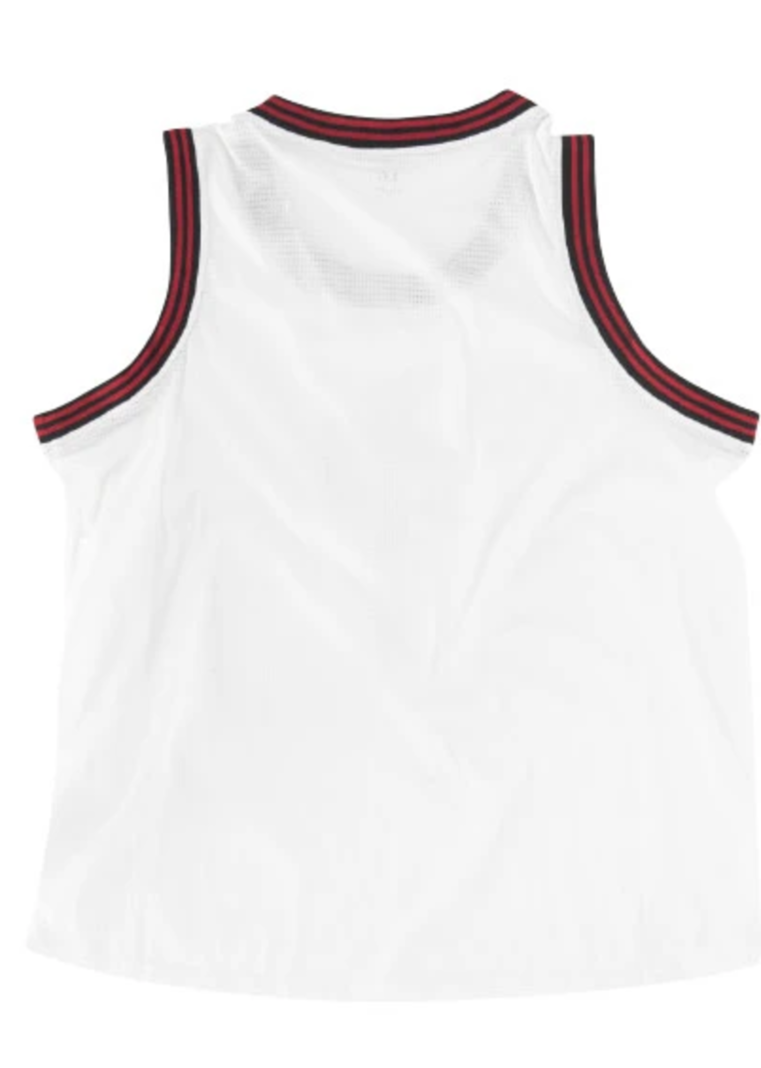 red and white basketball jersey