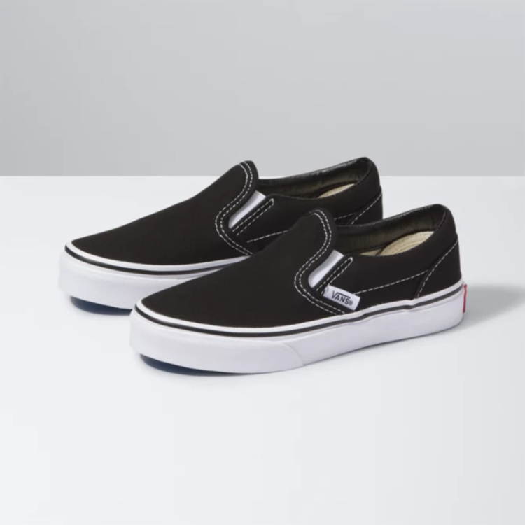 Vans Kids' Classic Slip-on | Black and White