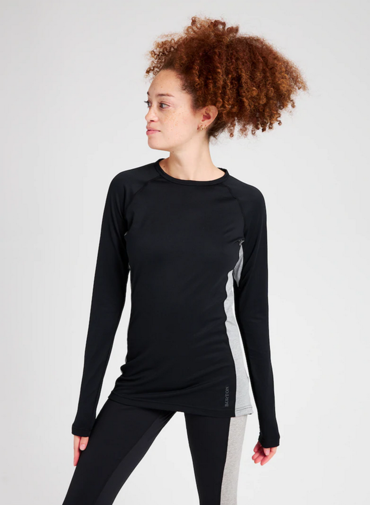 Burton Women's Midweight X Base Layer Crew | True Black