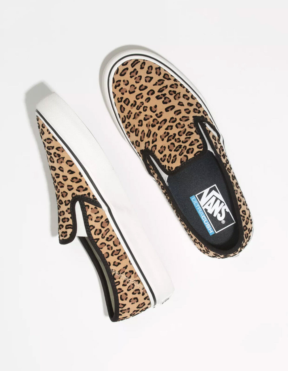 vans mini leopard slip ons