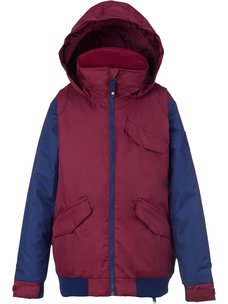 Burton Twist Girls Bomber Jacket | Sangria/Spellbound