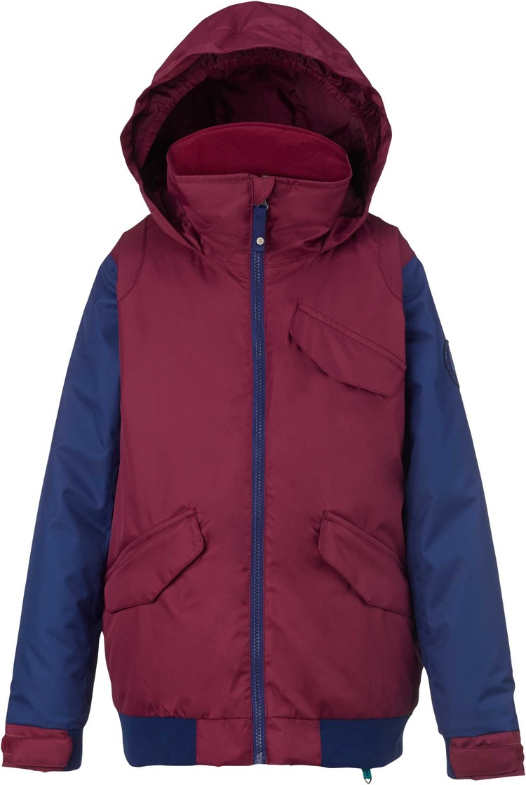 Burton Twist Girls Bomber Jacket | Sangria/Spellbound