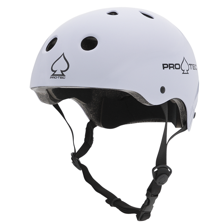 Protec Classic Certified Skate/Bike Helmet | Gloss White
